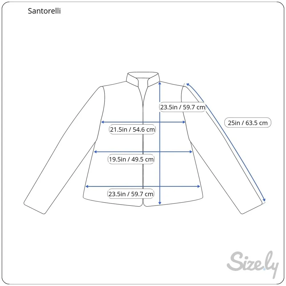 Santorelli Blazer Womens 14 Wool Full Zip Career Classic Lined Lightweight Brown